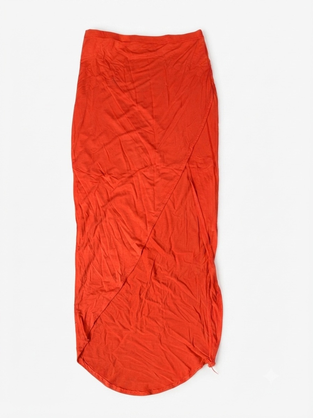 UK2LA Vibrant Orange High Slit Maxi Skirt Women's Size Small S/P